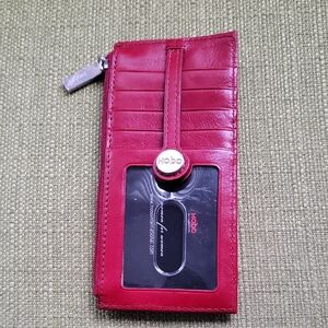 HOBO Cherry Red Bankcard Organizer